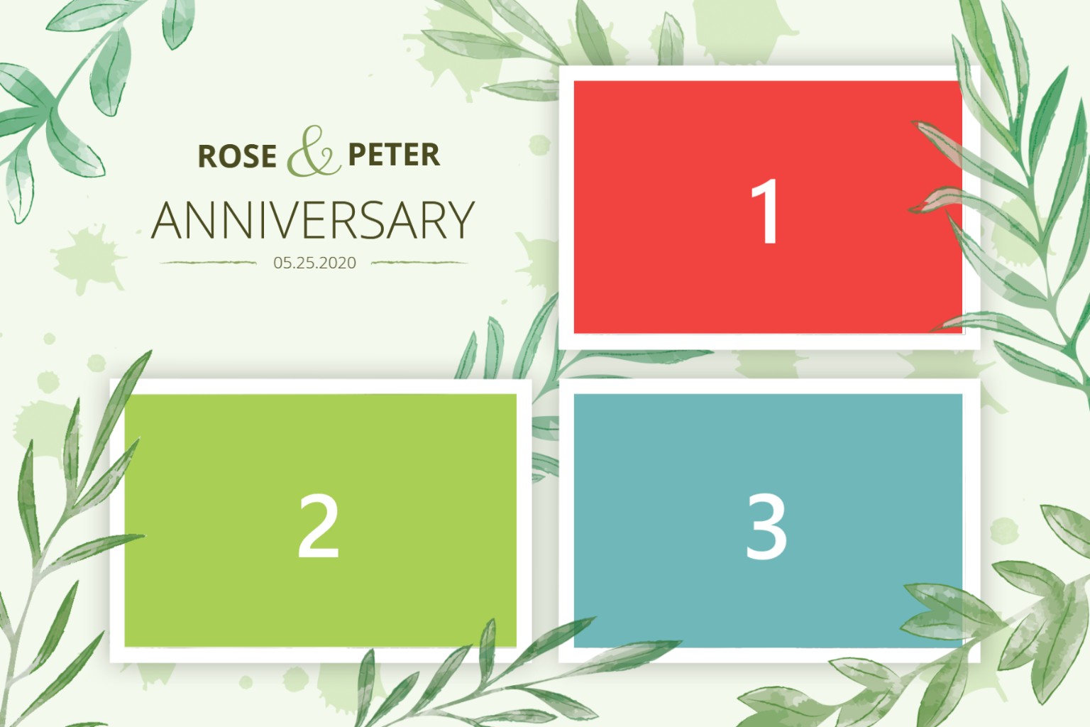 Fotobox Vorlage Rose und Peter