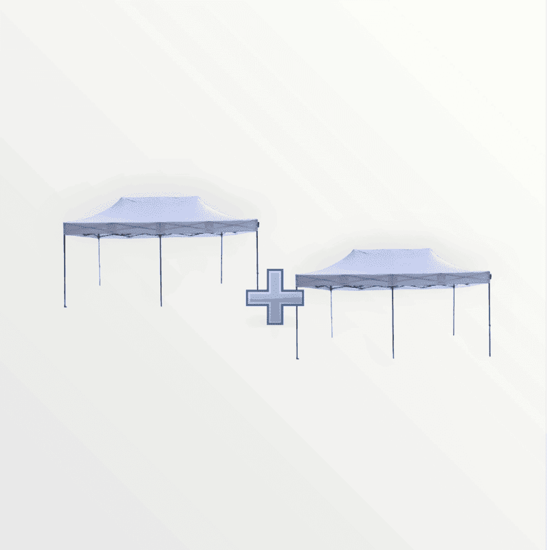 Profi Faltpavillon Doppelpack 2x 3x6m