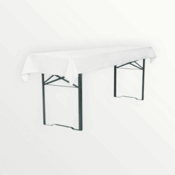 Tischdecke Bierzeltgarnitur Biertisch weiß