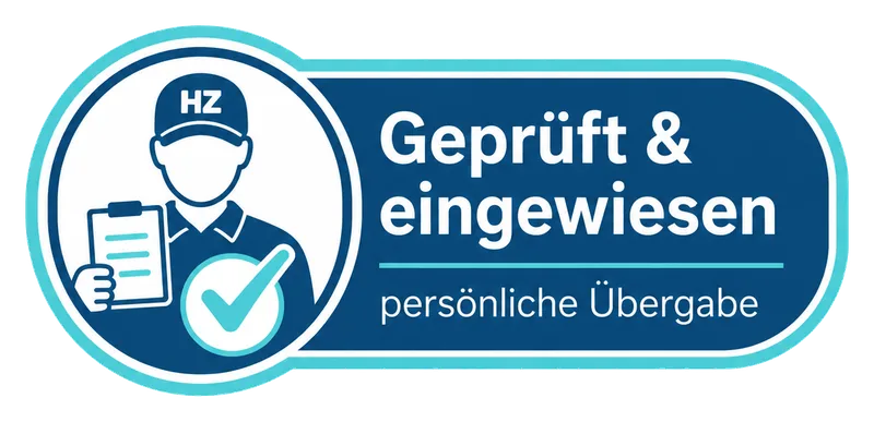 Geprüft und eingewiesen persönliche Übergabe HZ Mietservice